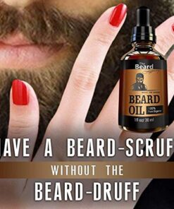 THE BEARD LEGACY Beard Oil Conditioner - All Natural Unscented Organic Argan & Jojoba Oils – Softens, Smooths & Strengthens Beard Growth – Grooming Beard and Mustache Maintenance Husband/Brother Gift. 15 51FRM1mSqvL