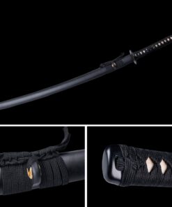 siwode Handmade Katana Full Tang Sharp, Iron Tang, Samurai Japanese Sword,Black Matte Scabbard,BoHi(High Carbon Steel 1060) 40-Inch Feng-Shan 8 51FRtTumhYL