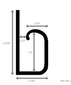 Electriduct Large J Channel Cable Raceway Self Adhesive Desk Cord Organizer and Wire Manager for Computer, Gaming and Entertainment Centers - Black - 48" (4 Feet) Large 48" Raceway 1 36 51FXmc1ZCKL 1