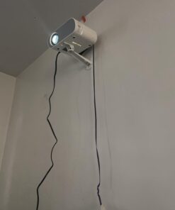 HOMPOW Projector, Native 1080P Full HD Bluetooth Projector with Speaker, 9500 Lumens Outdoor Portable Movie Mini Projector Compatible with Laptop, Smartphone, TV Stick, Xbox, PS5 white 35 51FZXY WRLL