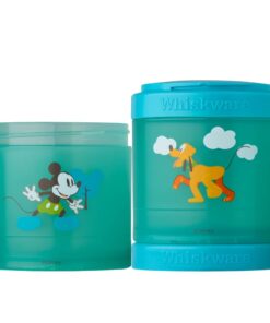 Whiskware Disney Stackable Snack Containers for Kids and Toddlers, 3 Stackable Snack Cups for School and Travel, Mickey and Pluto Mickey & Pluto 13 51FbBY3yttL