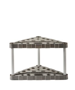 Rubbermaid Plastic Garage Corner Tool Tower Rack, Easy to Assemble, Organizes up to 30 Long-Handled Tools/Rakes/ Brooms/Shovles for Home/House/Outdoor/Sheds Corner Tower 22 51FfAS7bXGL