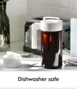 Takeya Cold Brew Coffee Maker with Black Lid Pitcher, 1 qt 26 51Fg3K9ks7L