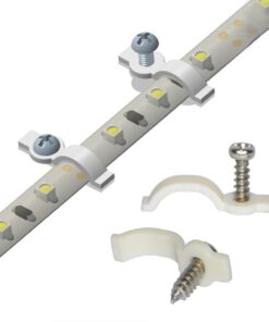 Alternative view of SpiritLED 100 Lots Strip Light Mounting Bracket,One Side Fixing,Screws Included (Ideal for Waterproof Strip Width 8mm(5/16")) Ideal for Waterproof Strip Width 8mm(5/16")
