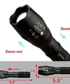 Military Grade Tactical LED 3000 Lumens 5 Light Mode Flashlight Torch,2-Pack 2-Pack 11 51Fk9NcJEeL