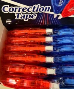 Vobou Whiteout Correction Tape, Easy To Use Applicator for Instant Corrections Correct Wrong Writing At Any Time, For school, Office (Red and Blue, 12pack, 6M/256" x 0.2") Blue/Red 49 51FoJntMyqL