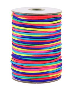 West Coast Paracord Macramé Weaving Rainbow Dip Dye Cord - Bright Color 550 Paracord (50 Feet) 50 Feet 5 51FonAWNMHL