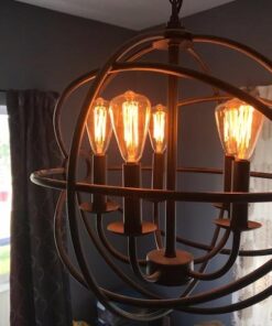 Urbanest Set of 6 Squirrel Cage Incandescents Teardrop Vintage Edison Bulb, E12 Candelabra Base, 40 Watt 9 51Fq DUtOwL