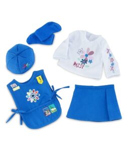 Emily Rose 18 Inch Doll Clothes | 18" Doll Daisy Girl Scout-Inspired 5 Piece Doll Clothing Uniform, Including Tunic with Embroidered Patches! | Gift Boxed! 22 51FrP7OSnxL
