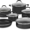 Cuisinart 11-Piece Nonstick Cookware Set, Black, 55-11BK 11 Piece 11 51FtgC m8vL 2