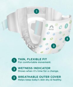 Amazon Brand - Mama Bear Gentle Touch Diapers, Hypoallergenic, Size 5, White, 132 Count (4 packs of 33) Size 5 (132 Count) 25 51FvbpNLqkL