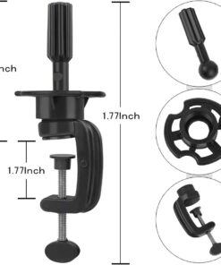 Teenitor Wig Mannequin Head Stand, 2 Pack Cosmetology Manikin Stand Mannequin Head Holder Clamp Black Wig Stand Holder 25 51FvdMJ5rdL