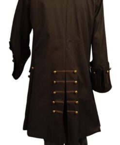 Alternative view of Mens Pirate Cosplay Costume Halloween Pirates Caribbean Jack Outfit Jacket Coat Large Full Set