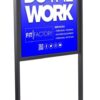 Double-Sided Poster Display Stand for 24 x 36 inch Graphics, Slide-in Design - Black 3 51G3h5IJL