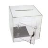 Source One Premium Acrylic Cube Donation Box with Deluxe Rear Open Door and Cam Lock Suggestion Box 8 Inch 15 51G6dJR1bL 1