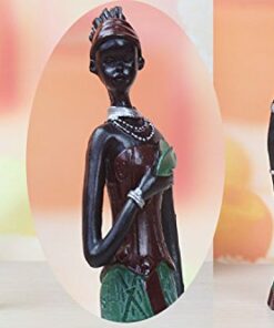 Gedengni African Tribal Women Collectible Figurines for Mother's Gifts,Green,Pack of 3 Green State 20 51G7XAayPFL