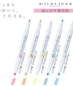 ZEBRA MILD LINER, Double Sided Highlighter, 5 Set (WKT7-5C) 1 36 51G9uvE8v L