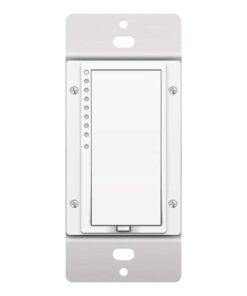 Insteon Smart 2-Wire Dimmer Wall Switch, Incandescent/Halogen Bulbs Only, No Neutral Required, 2474DWH (White) - Insteon Hub required for voice control with Alexa & Google Assistant White Dimmer Switch 2-Wire 11 51GEQ1zHcgL