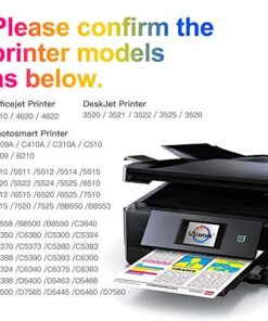 Uniwork Compatible Ink Cartridge Replacement for HP 564 564XL Replacement for Photosmart 6520 5520 4620 5510 C410a 6525 5514 OfficeJet 7510 4620 DeskJet 3522 Printer Tray (4BK/2C/2M/2Y) 10 Pack 19 51GGqMVfSL