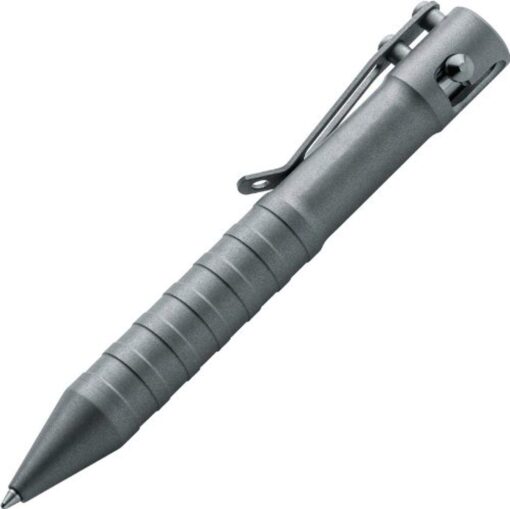 BOKER PLUS K.I.D. Caliber 50 Tactical Pen - Refillable Grey Aluminum