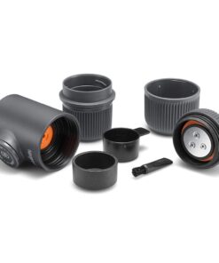 WACACO Nanopresso Portable Espresso Maker, Upgrade Version of Minipresso, 18 Bar Pressure, Small Travel Coffee Maker, Manually Operated. Perfect for Kitchen and Office Black 18 51GOHWkYStL