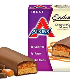 Atkins Endulge Treat, Chocolate Caramel Mousse Bar, 1.2 Ounce, 5 Count (Pack of 3) 8 51GQ3euin7L