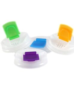 Alternative view of Soda Can Covers 4 Pack for Carbonated Water or Soft Drink - Best Beer Cans Cover Easy Clip on Caps Lid Seal Opening for a Fresher Drinking Experience Multicolor