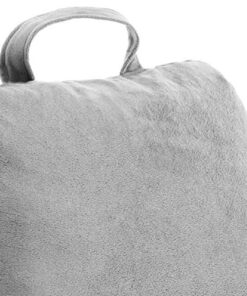 LINENSPA Reading Pillow with Shredded Memory Foam- Back Pillow for Sitting in Bed, Reading, Gaming, Watching TV – Chair Pillow with Arms, Dorm Room Essentials, Stone Standard 34 51GQt0W9kL