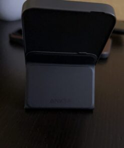 Anker Magnetic Battery (MagGo), 5,000 mAh Foldable Magnetic Wireless Portable Charger and USB-C for iPhone 15/15 Plus/15 Pro/15 Pro Max, iPhone 14/13 Series (Interstellar Gray) Interstellar Gray 65 51GRW1hagkL