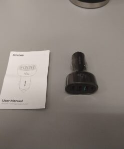 USB C Car Charger, 45W 4 Ports Super Fast Car Charger Adapter, PD 3.0 & QC 3.0 30W Type C Car Charger Compatible with iPhone13 Pro Max/Samsung Galaxy 22/Google Pixel, Cigarette Lighter USB Charger Black 51 51GSt9z8xeL