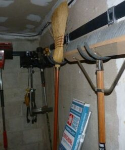 Rubbermaid FastTrack Wall Mounted Storage and Organization System Rail for Home and Garage, Horizontal 48", Holds up to 1,750 pounds, Black, Perfect for Yard Tools/Sports Equipment/Ladders 48" Rail 60 51GaAkm0XmL