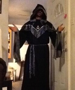In Character Costumes, LLC Dark Sorcerer Full Length Robe Medium Black 16 51GlE2QbqfL