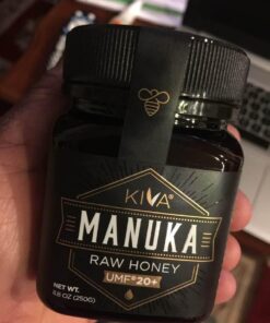 Kiva Raw Manuka Honey, Certified UMF 20+ | MGO 850+ | 100% Pure Genuine New Zealand (8.8oz/250g Bottle) | Non-GMO | No Antibiotics | Traceable | UMF & MGO Certified 8.8 Ounce (Pack of 1) 64 51Gmjh9EJdL 1