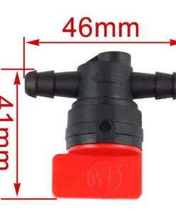 HIPA (Pack of 10) 1/4" Inline Fuel Cut off Shut Off Valve for 493960 494768 698183 Oregon 07-406 Compatible with John Deere AM36141 AM107340 Toro 54-3150 1-603770 12 51GoAfbQCS