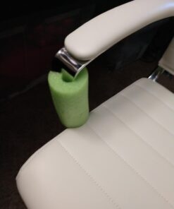 Amazon Basics High-Back Executive Swivel Office Desk Chair with Ribbed Puresoft Upholstery, Lumbar Support, Modern Style, 23.9"D x 24.69"W x 41.5"H, Stunning White 33 51GpOivWykL