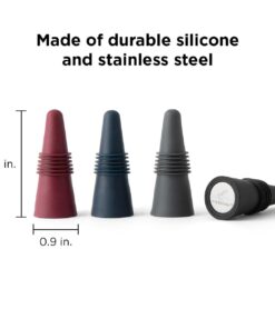 Alternative view of Rabbit W6121 Bottle Stoppers, Set of 4, Multicolor Bottle Stopper