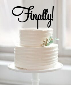 Finally Cake Topper-Engagement Wedding Anniversary Decoration Cake Topper Black 9 51GstigREjL