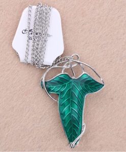 HityTech Alloy Elven Leaf Brooch Green Leaf Brooch Clasp Pin 16 51GwPUTURTS