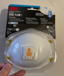 3M 8511 Paint Sanding Valved N95 Respirator, Cool Flow Valve, Disposable-Lightweight Design, 2-Pack 2 pack 26 51GwWFUMUL