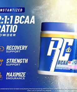 Ronnie Coleman's BCAA XS Powder with EAAs, Branched Chain Amino Acids Post Workout Muscle Recovery, Sugar Free Hydration Drink for Women and Men, Lemonbeary Gummies, 30 Servings 11 51H4OaygCgL