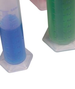 hand2mind Graduated Cylinder Set, Polypropylene Measuring Cylinder, Plastic Graduated Cylinder Container, Lab Equipment, Lab Tubes, Chemistry Science Supplies, School Lab Supplies (Set of 7) 12 51HC3eYiXyL