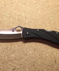 Spyderco CENTOFANTE 3 Prestige Folding Utility Pocket Knife with 3.14" VG-10 Stainless Steel Hollow Ground Blade and Lightweight FRN Handle - PlainEdge - C66PBK3 23 51HCCTeOcL