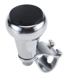 Amarine Made Aisi 316 Stainless Steel Marine Sport Boat Steering Wheel Knob with Plastic Cap, Maneuvering Knob - L 18 51HClAuW1L
