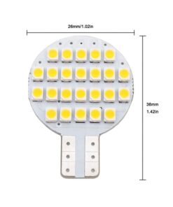 GRV T10 194 LED Light Bulb 192 C921 24-3528 SMD Super Bright DC 12V 2 Watt For Boat RV Trailer Camper Motorhome Ceiling Dome Interior Light Warm White (2nd Generation) Pack of 6 6pcs 9 51HEMXUgaVL