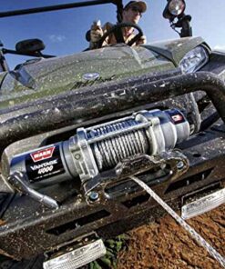 Warn Vantage 4000 Winch - 4000 lb. Capacity, 55' of 7/32" Wire Rope, Roller Fairlead, Wired Remote Control, Weather-Sealed, for ATV/UTV 8 51HEr3X3s7L