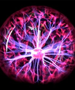 PowerTRC Non Battery Powered Lightning Plasma Globe | 8" x 12'' | Switch Position Feature | Responds to Touch and Sound | 5 51HF0mvML1L