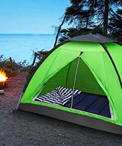 Night Cat Backpacking Tent for One 1 to 2 Persons Lightweight Waterproof Camping Hiking Tent for Adults Kids Scouts Easy Setup Single Layer 2.2x1.2m Army Green 1 Person (4ft Width) 26 51HFTzjTTlL