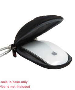 Hermitshell Hard Storage Carrying Case Bag Fits Apple Magic Mouse (I and II 2nd Gen) Black Nylon 17 51HR Fys4L