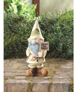 Alternative view of Accent Plus Support Our Troops Gnome Patriotic USA Garden Outdoor Statue