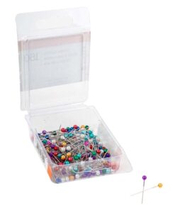 SINGER 07050 Pearlized Head Straight Pins, Size 20, 150-Count, Multicolor Size 20 150/Pkg 10 51HUvtm1gOL